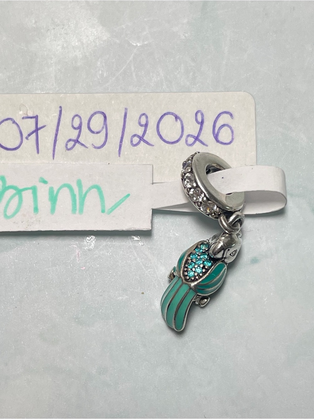 Pandora Tropical Parrot Dangle - Picture 11 of 11